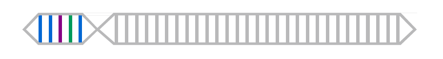 AN IMAGE SHOWING COLORED BARS REPRESENTING DIFFERENT PERSONAL STRENGTHS AS A DNA CONSTRUCT