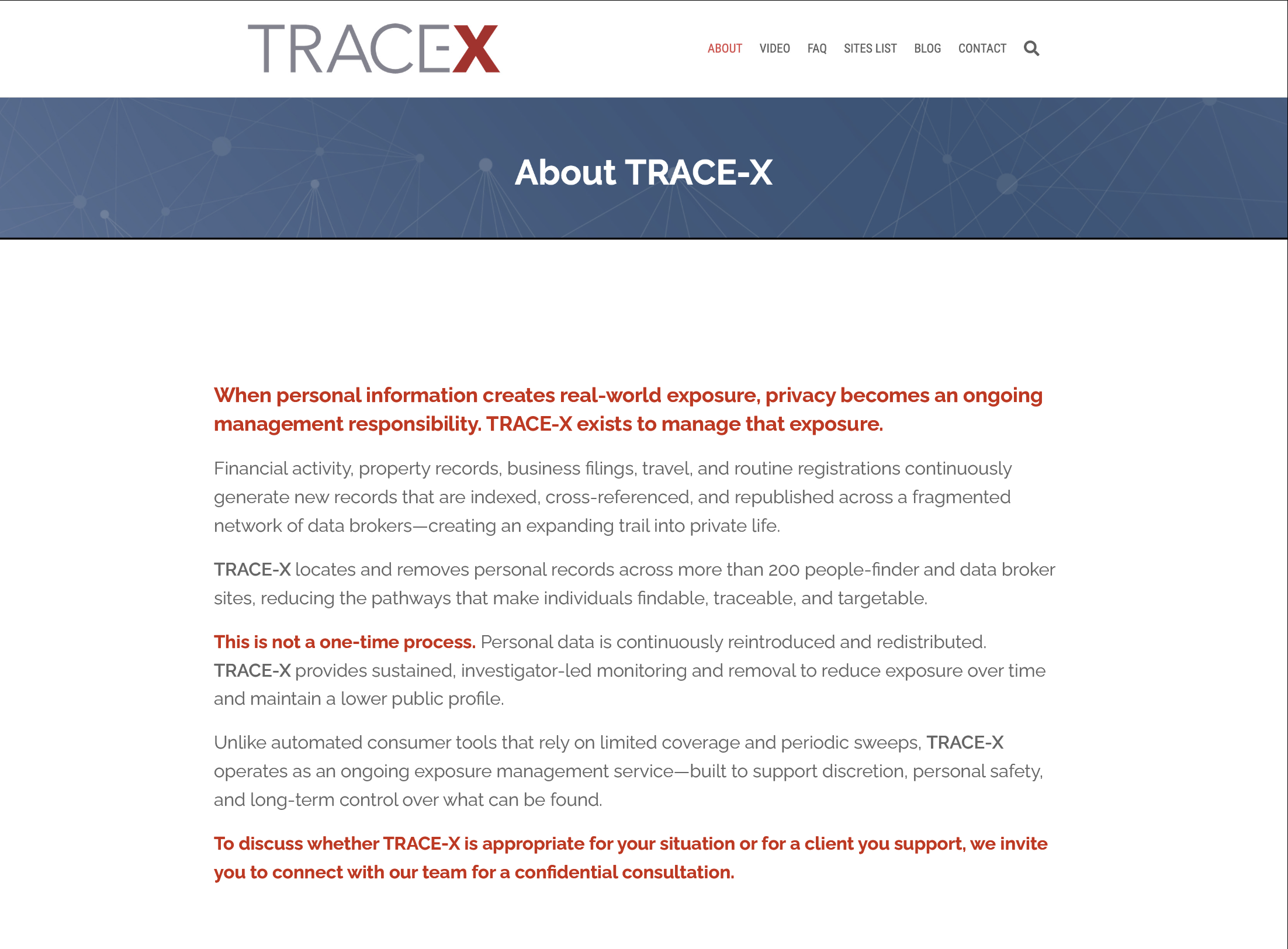 Trace-X_positioning